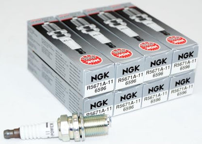 NGK 6596 R5671A-11 SET OF 8 V-Power Racing Plug Spark Plugs