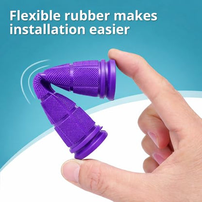 CHUNZEXI 4 PCS Rubber Bike Handlebar Grips - color: Purple
