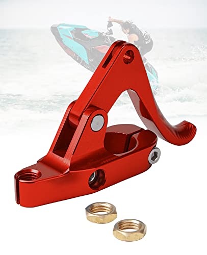 KEMIMOTO Finger Throttle Compatible with Wave Runner Jet Ski Sliver Red Aluminum Alloy - color: Red