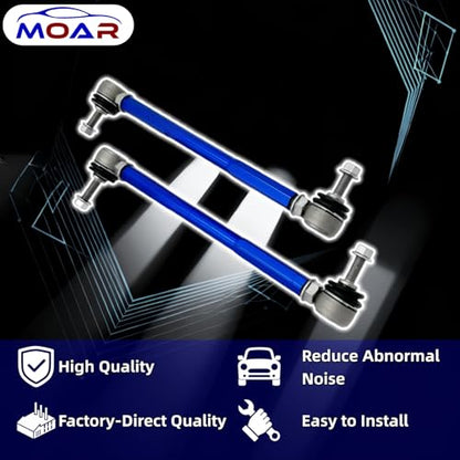 MOAR 2Pcs Adjustable Sway Bar Links M10 250-300mm Universal - color: Front(9.84-11.81' 250-300mm) M10
