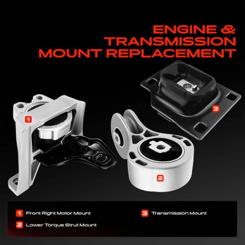 A-Premium Engine Motor and Transmission Mount Kit, with Torque Strut Mount