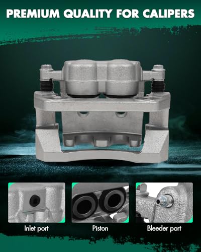 SCITOO Rear Left Disc Brake Caliper With Bracket 18B5077 Silver - size: Rear Driver[18B5077]