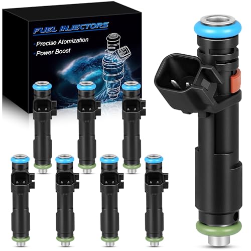 Fuel Injectors for 5.4L V8 Fits For:-Ford 2005 2006 2007 F150 F250 F350 Super Duty Expedition, For:-Lincoln Navigator Mark LT, OE# FJ817 5C3Z9F593DA 5C3Z9F593DC (8 Pcs) - size: FJ817(8)