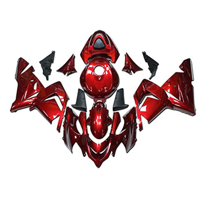 MC Red Complete Fairing Fit for Kawasaki Ninja 2004 2005 ZX10R ZX-10R Injection Mold ABS Plastics New Bodywork 04 05 M52