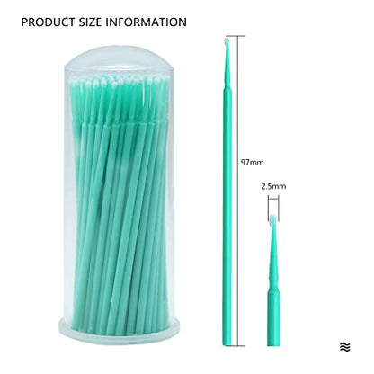 Touch Up Paint Brushes for Automotive Paint Chip Repair Disposable Micro Applicators-100 Pieces Green - style: 2.0MM,Green