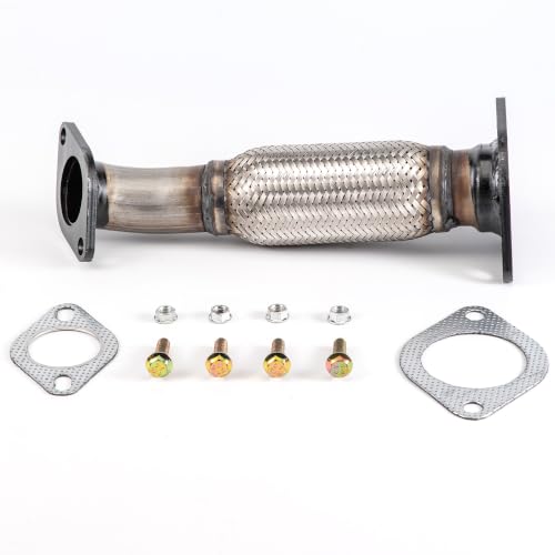 100% Stainless Steel Front Exhaust Flex Pipe For 09-12 Malibu 2.4L 52550 - size: For 2009-2012 Malibu 2.4L