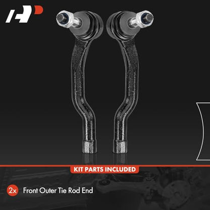 A-Premium Front Outer Tie Rod End, Compatible with Ford, Lincoln