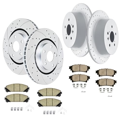 Acinoparts Front & Rear Brake Kit for 2008 2009 2010 2011 2012 2013 2014 - size: HMBK3151131507