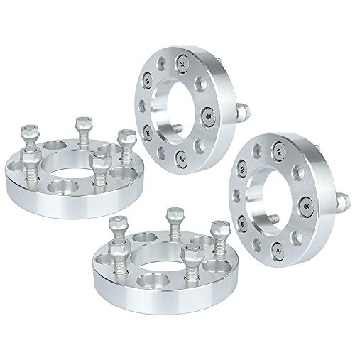 IRONTEK 25mm 5x114.3mm Wheel Spacers (1in, 73mm Hub Bore, 12x1.5 Studs) 5x4.5 Wheel Spacers Adapter 25mm FITS Acura RSX NSX CL TSX TL RL for Toyota Rav4 for Chrysler 300M for Hyundai Tiburon 4PCS - size: 1"|5x4.5|4PCS