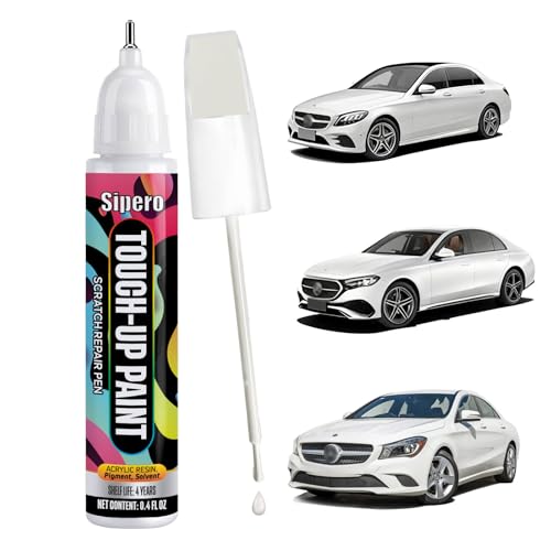 Calcite White (650/9650) Touch Up Paint for Mercedes GLA/GLB/CLA - color: Calcite White/Cirrus White (650/9650)
