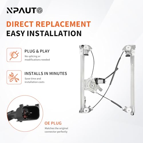 Front Passenger Power Window Regulator with Motor fit for Ford F150, 04-08 - style: Front Passenger Side