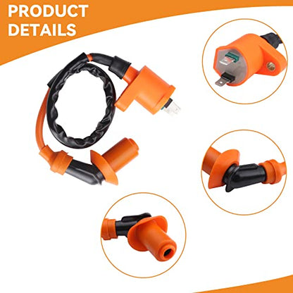 Stylemafia High Performance Racing Ignition Coil Electrode Spark Plug fit for GY6 50cc 150cc 125cc 150cc Chinese ATV Moped Scooter ATV Go Kart Parts