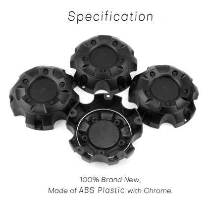 Wheel Center Caps for Fuel Off-Road Wheels 1001-56 M-452 ST-MQ805-167 1001-37 M-449 Center Hubcaps Center Cover Replacement, Outer Diameter 5.91in, 4 Pack Matt Black - size: OD 5.91in