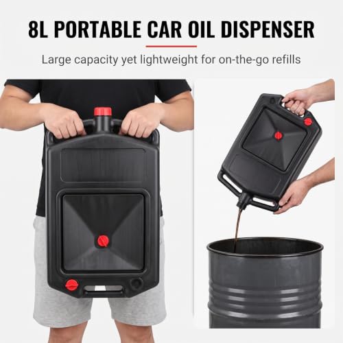 Low Profile Oil Drain Pan 8.5 Quart Oil Disposal Container