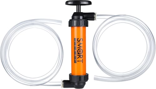 Cordless Fuel Transfer Pump, Hand Siphon Pump for Gasoline, 3 GPM Hign Flow - color: Orange