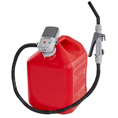 Deway Auto Fuel Transfer Pump with Flow Control Nozzle, Fits Most Gas Cans - style: Hand Trigger Nozzle w/ 51" Plastic Hose