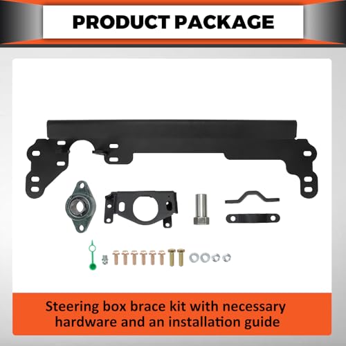ECOTRIC Steering Box Brace Compatible with 1984-2001 Cherokee XJ