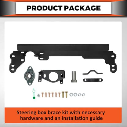 ECOTRIC Steering Box Brace Compatible with 1984-2001 Cherokee XJ