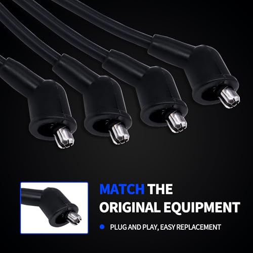 Spark Plug Wire Set Replacement for NGK 8113 RC-NX14 - style: RC-NX14