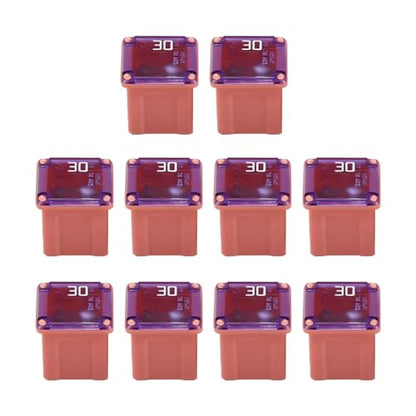 10 Pack 58 V 30 A Low-Profile Micro Cartridge Fuses - color: 30A