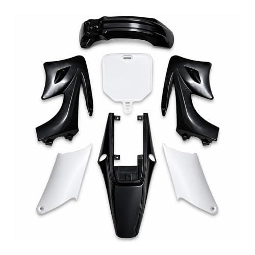 Plastic Fairing Kit for Apollo Orion110cc 125cc Pit Dirt Bike Body Fender Set Fits Apollo Orion Style 4-Stroke Horizontal Engine Bikes Only (Black)