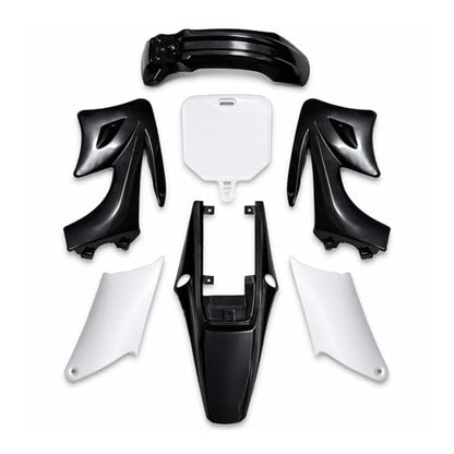 Plastic Fairing Kit for Apollo Orion110cc 125cc Pit Dirt Bike Body Fender Set Fits Apollo Orion Style 4-Stroke Horizontal Engine Bikes Only (Black)