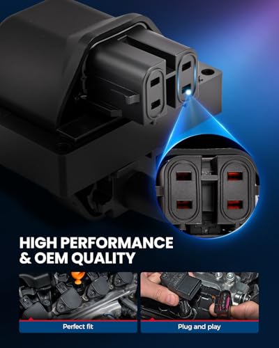 KAX Ignition Coil & 8 Spark Plugs Set for C1500 K1500