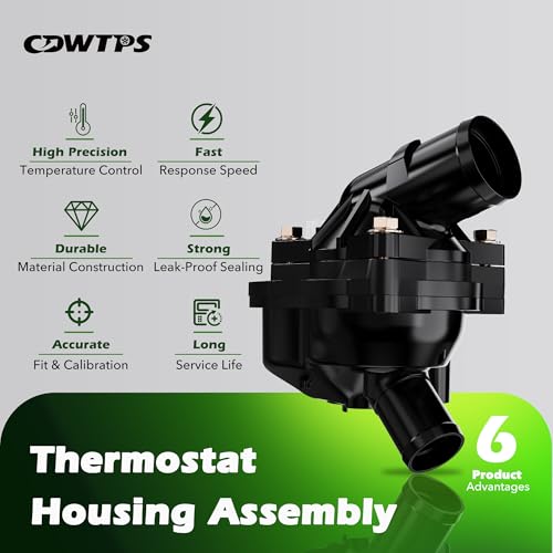 CDWTPS Engine Coolant Thermostat Housing Assembly fit for Ford&Mercury - size: 902-860