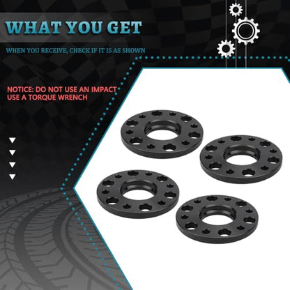 IRONTEK 6x139.7mm Wheel Spacers Compatible for Chevrolet Silverado 1500 2019-2021, for GMC Sierra 1500 2019-2021, for GMC Sierra 1500 Limited 2022,Forged 15mm Hub Bore 78.1mm 4PCS - size: 6x5.5-4PCS