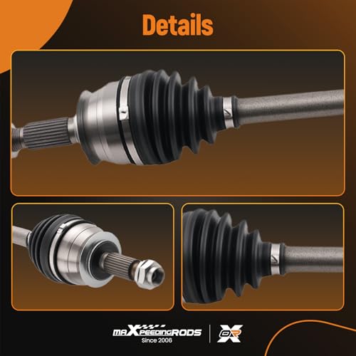 maXpeedingrods 2PCS Pair 2 Front CV Axle Assembly for Subaru Forester - size: for 66-7568-2PC