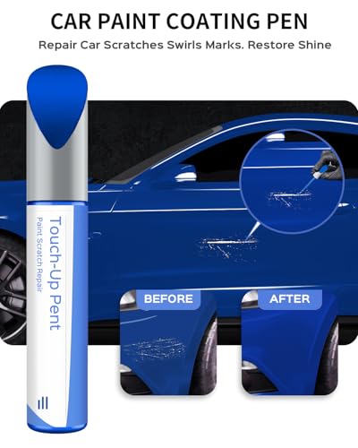 E7 Velocity Blue Metallic Touch Up Paint Compatible with Ford Exact Match–Chips and Nicks Touch Up - color: Velocity Blue Metallic(E7) compatible with Bronco/Bronco Sport/Escape/F-250 Super Duty/F-350 Super Duty/F-450 Super Duty/Focus/Fusion/Maverick/Must