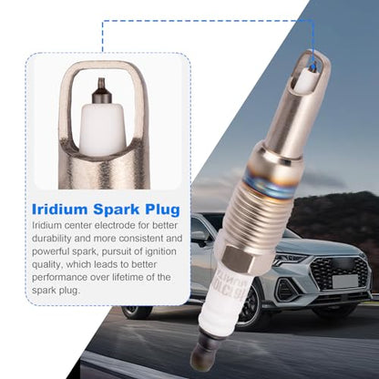 SP546 Spark Plugs Compatibile with Ford Expedition for F-150 F-250 Super Duty for F-350 Super Duty for Lincoln Mark LT for Navigator, 5.4L 6.8L V8 V10 Engine Replacement for SP421 SP515 - style: SP546