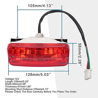 GOOFIT Rear Brake Tail Lights Universal Motorcycle for 50cc 70 Cc 90cc 110cc 125cc 150cc ATV Dirt Pit Bike