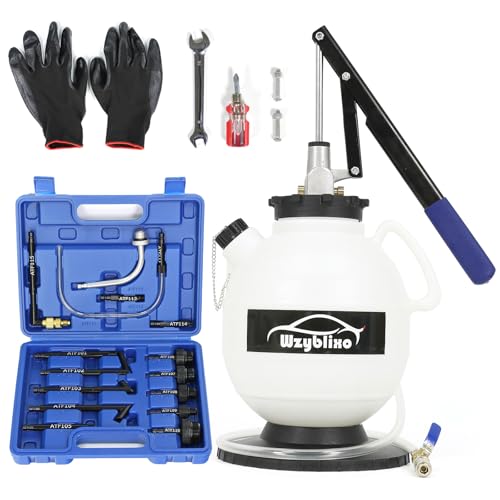 7.5L 변속기 유체 펌프 키트, 15개의 ATF 어댑터 포함, 7.6L(2갤런) 수동 ATF 리필 키트, 변속기 유체 이송 펌프 (블루) - color: 블루.