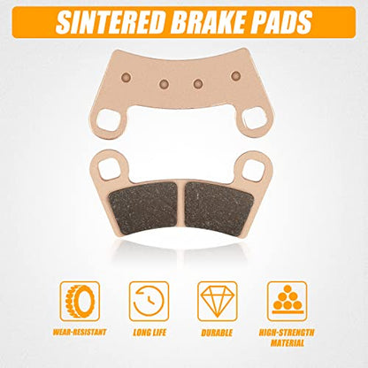 Ransoto 2203318 Sintered Brake Pads Compatible with 2015-2024 Polaris RZR 900 RZR S 900 S 1000 Replaces 1911085 1911197 2206025 2203930 Front & Rear Brake Pads 4 Set