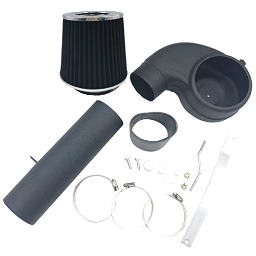 3.5-Inch Cold Air Intake Kit with Filter 1988-1995 Compatible for Chevrolet GMC C/K/R/V C1500 C2500 C3500 K1500 K2500 K3500 for Suburban 1500 2500 4.3L V6 5.0L 5.7L V8 (Black Tube & Black FIlter) - style: Black Tube & Black FIlter