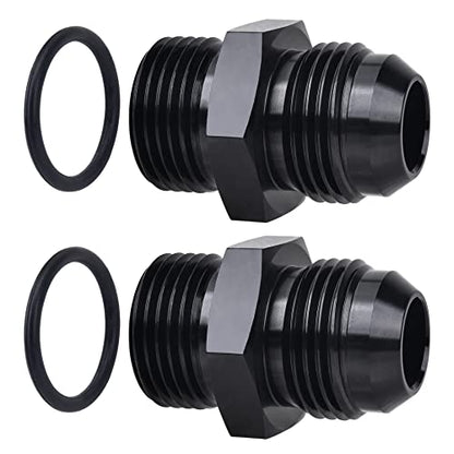 EVIL ENERGY 12AN Flare to AN12 ORB Male O-Ring 2PCS Fitting Adapter - size: 12AN ORB to 12AN