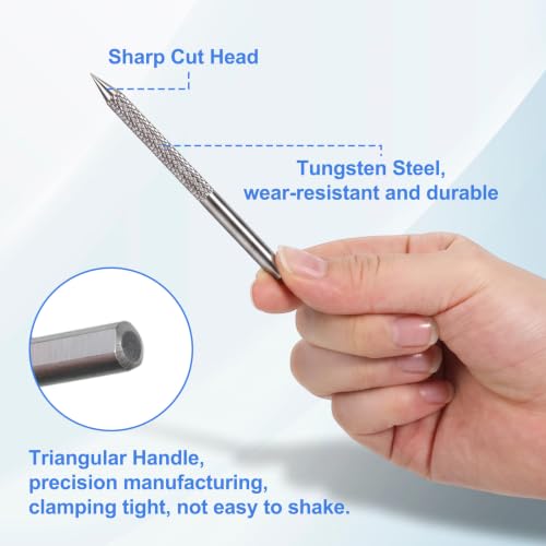 Tire Repair Tools, 3Pcs Tire Reamer Drill Bit Tungsten Steel Drill Bit