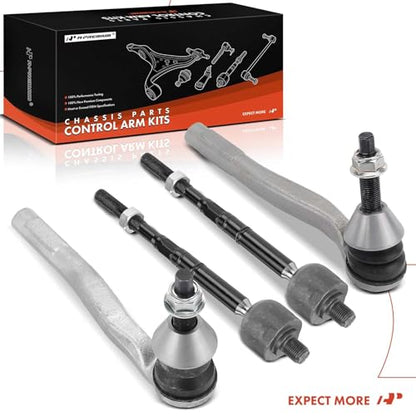 A-Premium Front Inner Outer Tie Rod End Kit Fix Uneven Tire Wear