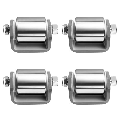 4 Pcs 2" Steel Trailer Roller Fits RV Trailers， Motorhome and 5th Wheels