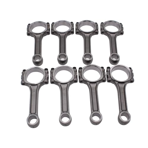 8 pcs/set SHLPDFM Connecting Rods 5.700" 2.100" .927" without Bronze Bush 5140 Connecting Rods Compatible with Chevy SBC 350