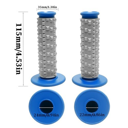 Motorcycle Throttle Assembly,7/8" Quick Twist Throttle Grips with Throttle Cable Aluminum Alloy Universal for CRF KLX SSR TTR 110 125 150 250cc Dirt Pit Bike ATV Mini Bike - color: Blue