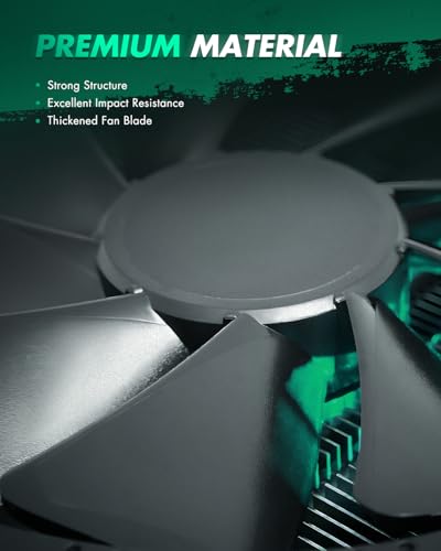 SCITOO Engine Radiator Cooling Fan Assembly Compatible with Ram - size: 624040