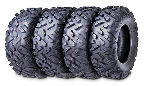 ROADGUIDER Set4 ATV UTV Tires 25x8-12 Front & 25x10-12 Rear 6PR All Terrain - size: 25x8-12 & 25x10-12