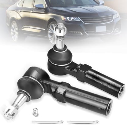 2pc ES3459 Front Outer Tie Rod End Compatible with 1997-2004 Buick Century Regal, 2005-2009 Allure Lacrosse, 2000-2013 Chevrolet Impala, 2000-2007 Monte Carlo, 2004-2008 Pontiac Grand Prix - size: ES3459