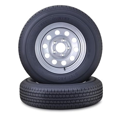 Free Country Trailer Tire Wheel ST175/80R13 8PR D 97N 5X4.5" Silver Mod Pk2 - size: ST175/80R13 /8PR