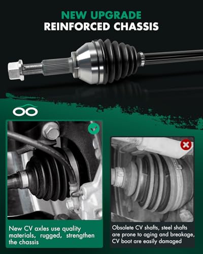SCITOO Front Left CV Axle Assembly For INFINITI,For Nissan 13-17