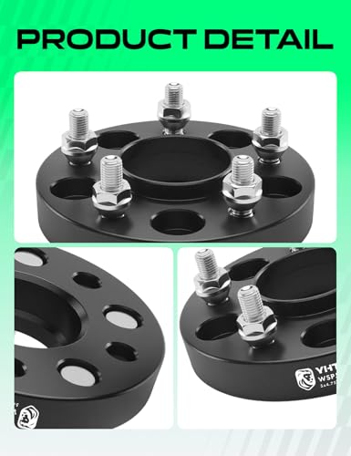 YHTAUTO 5x4.75 Hub Centric Wheel Spacers 1 Inch for Buick, Chevy, GMC - size: 1 Inch Thickness, style: 2 PCS