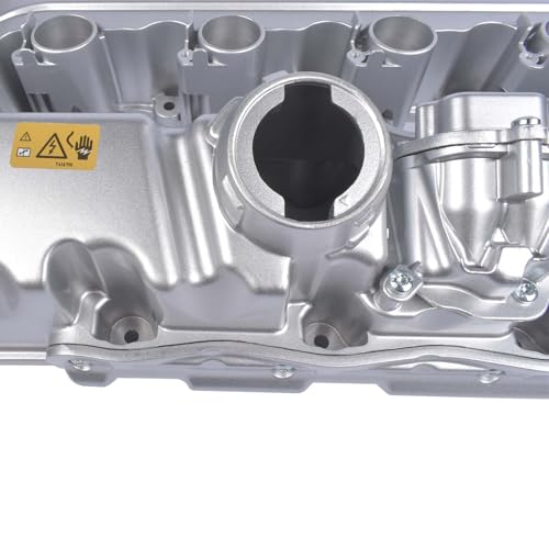 Upgraded Aluminum Engine Valve Cover With Oil Cap 264-936 Replacement for BMW N54 135i 335i 535i 740i 740Li M2 M235i M240i X6 Z4 L6 3.0L - 11127565284 11127565286 - size: 11127565284