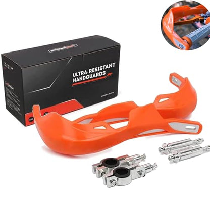 JFG RACING Dirt Bike Handguards Universal for 7/8" and 1 1/8" Handle Bar - color: orange